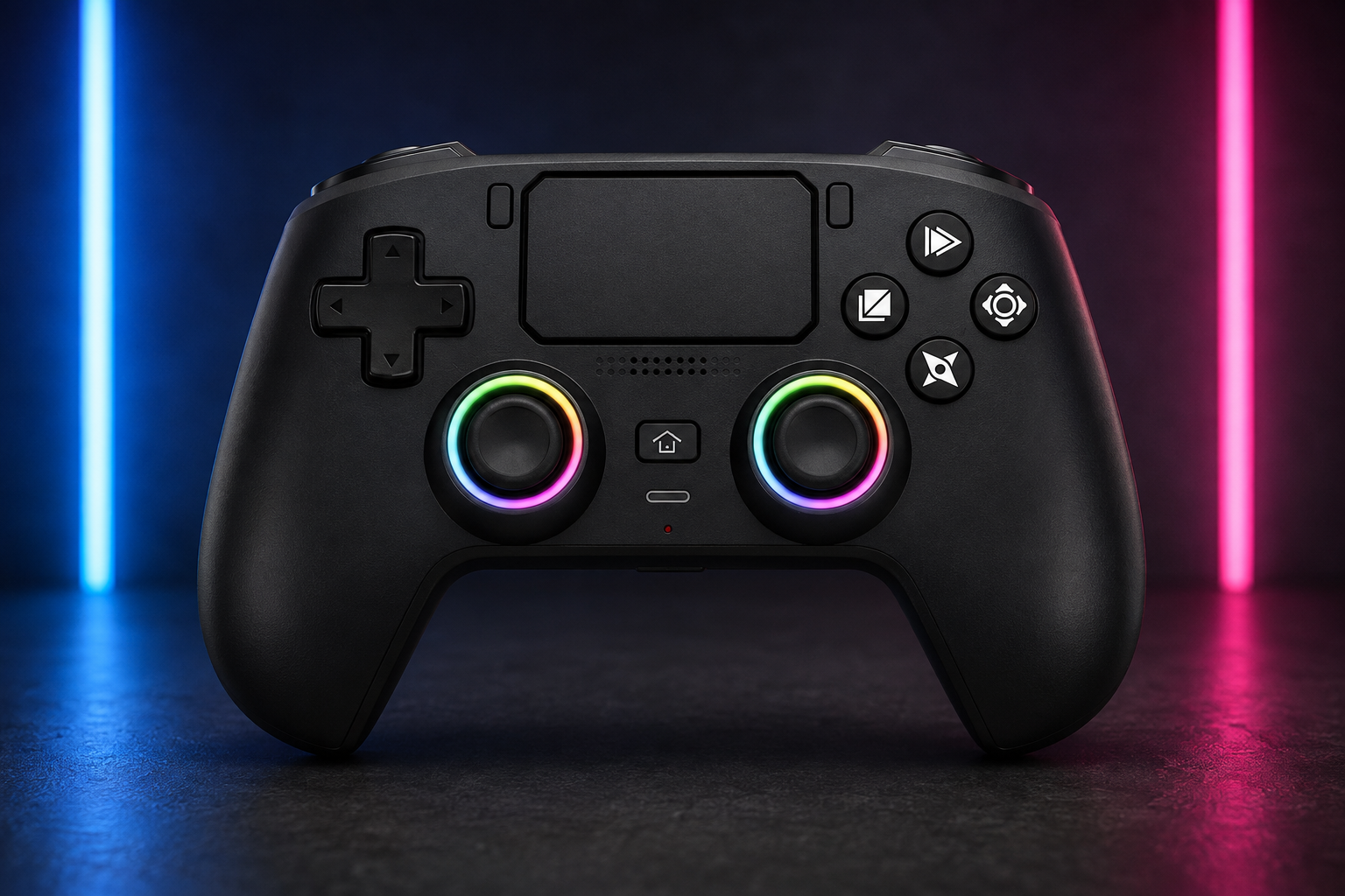 Wireless RGB Gaming Controller for PS5/PS5 Pro, PC & Mobile