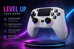 Wireless RGB Gaming Controller for PS5/PS5 Pro, PC & Mobile