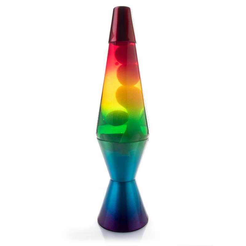 Metallic Diamon Lava Lamp - Rainbow